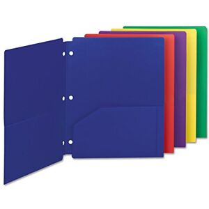 Smead Poly Snap-in Two-Pocket Folder, Letter Size, Assorted Colors, 10 per Pack (87939) Smead Poly Snap-in Two-Pocket Folder, Letter Size, Assorted Colors, 10 per Pack (87939)