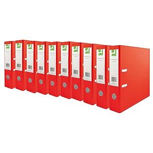 Q-Connect 70mm Lever Arch File Polypropylene A4 Red (10 Pack) KF20021 Q-Connect 70mm Lever Arch File Polypropylene A4 Red (10 Pack) KF20021
