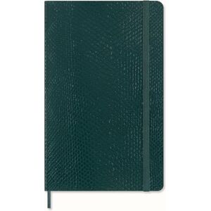 Moleskine Precious & Ethical Notebook, with Gift Box, Vegan Soft Cover Python-Effect, Elastic Closure, Large Format 13x21 cm, Colour Green Moleskine Precious & Ethical Notebook, with Gift Box, Vegan Soft Cover Python-Effect, Elastic Closure, Large Format 13x21 cm, Colour Green