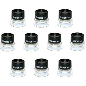 Carson 10x Stand Magnifier - Magnifier Set - Acrylic - Black/Clear Carson 10x Stand Magnifier - Magnifier Set - Acrylic - Black/Clear
