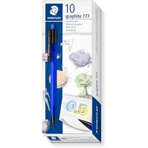 STAEDTLER 777 05-3 Graphite Mechanical Pencil 0.5mm, B Lead, Blue Barrel (Pack of 10) STAEDTLER 777 05-3 Graphite Mechanical Pencil 0.5mm, B Lead, Blue Barrel (Pack of 10)