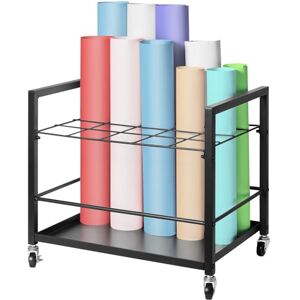 VEVOR Blueprint Storage Rack, 20 Slots Blueprint Holder with Wheels, Mobile Metal Blueprint Storage Cart for Map Poster Architectural Construction Plan, Roll File Organizer for Home, Office, School VEVOR Blueprint Storage Rack, 20 Slots Blueprint Holder with Wheels, Mobile Metal Blueprint Storage Cart for Map Poster Architectural Construction Plan, Roll File Organizer for Home, Office, School