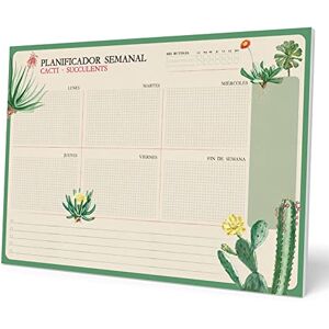 Grupo Erik Weekly Planner A4 In Spanish Botanical Cacti Daily Planner Family, Desk Calendar, 54 Tear Off Pages Notepad Cute Stationery Gifts, Spanish Gifts Grupo Erik Weekly Planner A4 In Spanish Botanical Cacti Daily Planner Family, Desk Calendar, 54 Tear Off Pages Notepad Cute Stationery Gifts, Spanish Gifts