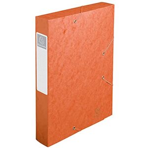 Exacompta Ref. 16017H 10 CARTOBOX filing boxes with rubber bands delivered flat 6 cm spine 7/10th glossy card 600g/m² dimensions 25x33cm A4 filing format orange color Exacompta Ref. 16017H 10 CARTOBOX filing boxes with rubber bands delivered flat 6 cm spine 7/10th glossy card 600g/m² dimensions 25x33cm A4 filing format orange color