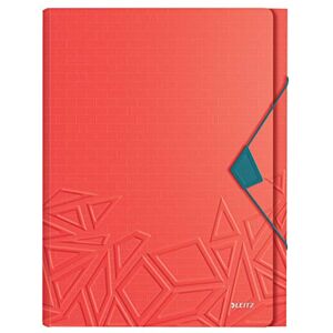 Leitz A4 Expanding File with 5 Compartments, Elastic Band Fastener, 250 sheet Capacity, Red, Urban Chic Range, 39970020 Leitz A4 Expanding File with 5 Compartments, Elastic Band Fastener, 250 sheet Capacity, Red, Urban Chic Range, 39970020