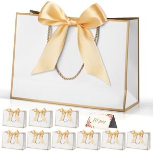 Lychico Large Gift Bags with Handles 12.6x9.8x3.9 Inches (32 x 25 x 10 cm), 5 Pack Kraft Paper Birthday Present Bags for Wedding, Baby Shower, Christmas Celebration, Boutique Retail Packaging Lychico Large Gift Bags with Handles 12.6x9.8x3.9 Inches (32 x 25 x 10 cm), 5 Pack Kraft Paper Birthday Present Bags for Wedding, Baby Shower, Christmas Celebration, Boutique Retail Packaging