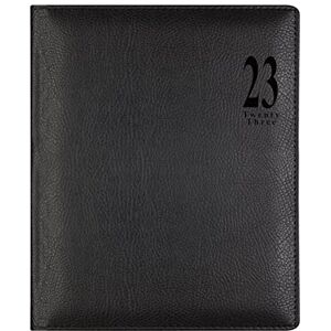 Letts of London Letts Milano Quarto vertical week to view 2023 diary with appointments black Letts of London Letts Milano Quarto vertical week to view 2023 diary with appointments black