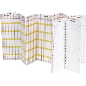 BRUNNEN Holiday Planner "Planorama" 2024 1 Page = 15 Months 138 x 29.5 cm Folded White BRUNNEN Holiday Planner "Planorama" 2024 1 Page = 15 Months 138 x 29.5 cm Folded White