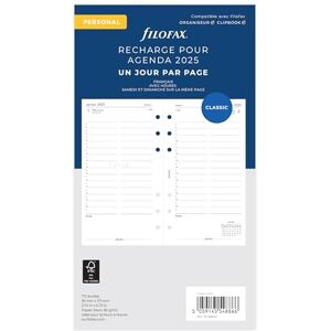Filofax Personal 1 Day on a Page French 2025 Filofax Personal 1 Day on a Page French 2025