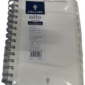 Collins Elite 2025 Diary for Business Compact Day a Page Planner Diary Refill (1140R-25) Premium Professional Organiser Refill with Luxury Paper Collins Elite 2025 Diary for Business Compact Day a Page Planner Diary Refill (1140R-25) Premium Professional Organiser Refill with Luxury Paper