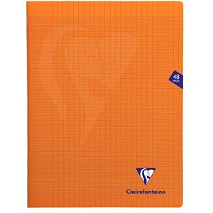 Clairefontaine 383311C A Set of 10 Mimesys Orange Stapled Notebooks 24x32 cm 48 Seyes Ruled Pages White Paper 90 g Polypro Cover Clairefontaine 383311C A Set of 10 Mimesys Orange Stapled Notebooks 24x32 cm 48 Seyes Ruled Pages White Paper 90 g Polypro Cover
