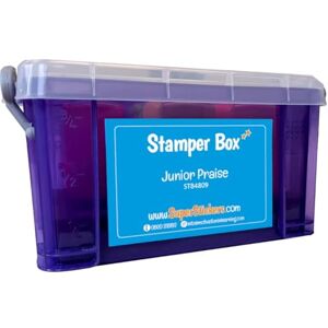 Motivation in Learning SuperStickers Primary Praise Teacher Stamper Box with 6 Stamps with Colourful Messages Brilliant, Very Good, Great Work, Well Done, Super & Fantastic! Motivation in Learning SuperStickers Primary Praise Teacher Stamper Box with 6 Stamps with Colourful Messages Brilliant, Very Good, Great Work, Well Done, Super & Fantastic!