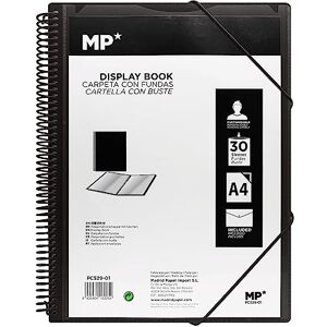 MP , 30- Pocket Folder, Spiral Binder, Sealing Rubbers, Clear Pockets, Display Folder, Includes One Envelope Binder with Button, Academic, Office, Black Binder. MP , 30- Pocket Folder, Spiral Binder, Sealing Rubbers, Clear Pockets, Display Folder, Includes One Envelope Binder with Button, Academic, Office, Black Binder.