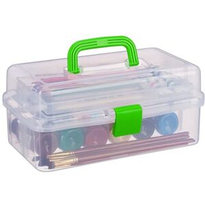 Relaxdays Transparent Plastic Storage Box, 9 Compartments for Small Tools, Press Lock, HWD 14x33x19cm, 14 x 33 x 19.5 cm Relaxdays Transparent Plastic Storage Box, 9 Compartments for Small Tools, Press Lock, HWD 14x33x19cm, 14 x 33 x 19.5 cm