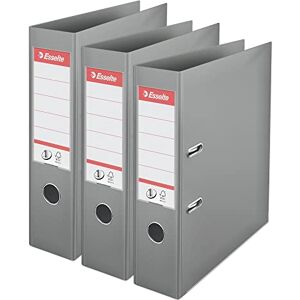 Esselte VIVIDA A4 Lever Arch File, 75 mm Spine, 500 sheets Capacity, PP, Plastic Cover, Files & Folders, Grey, 3 Pack, 624284 Esselte VIVIDA A4 Lever Arch File, 75 mm Spine, 500 sheets Capacity, PP, Plastic Cover, Files & Folders, Grey, 3 Pack, 624284