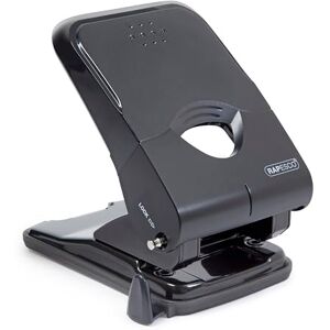 Rapesco 1233 X5-50ps Less Effort 2 Hole Punch,50 Sheet Capacity, Black Rapesco 1233 X5-50ps Less Effort 2 Hole Punch,50 Sheet Capacity, Black