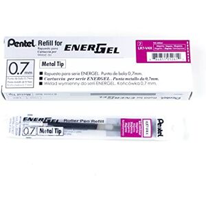 Pentel LR7-V4X Refill for EnerGel Pens 0.7 Ball = 0.35 mm Line Width Pack of 12 Magenta Pentel LR7-V4X Refill for EnerGel Pens 0.7 Ball = 0.35 mm Line Width Pack of 12 Magenta