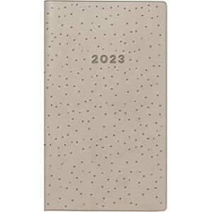 rido/idé Weekly Calendar "Dots" Model Pocket Planner Int. 2023 Sheet Size 8.7 x 15.3 cm Beige rido/idé Weekly Calendar "Dots" Model Pocket Planner Int. 2023 Sheet Size 8.7 x 15.3 cm Beige