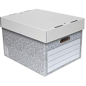SUMMIT Large Archive Storage Boxes with Lids – Pack of 5, Durable Recycled Cardboard for Office, Home & Moving, Easy Assembly, 38.1 x 25.2 x 32.7 cm SUMMIT Large Archive Storage Boxes with Lids – Pack of 5, Durable Recycled Cardboard for Office, Home & Moving, Easy Assembly, 38.1 x 25.2 x 32.7 cm