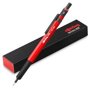rOtring 500 Mechanical Pencil 0.5mm HB Lead Red hexagonal plastic barrel and non-slip textured metal grip rOtring 500 Mechanical Pencil 0.5mm HB Lead Red hexagonal plastic barrel and non-slip textured metal grip