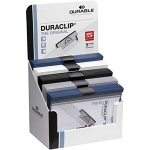 Durable DuraClip Counter Top MercHandiser with DuraClip Files Assorted Colours (Pack of 50) Black/Blue/Grey/Red/White Durable DuraClip Counter Top MercHandiser with DuraClip Files Assorted Colours (Pack of 50) Black/Blue/Grey/Red/White