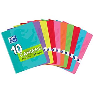 Oxford Classic Stapled Notebooks Small Format 17 x 22 cm 60 Pages Large Squared Ruled 90 g Assorted Colours Pack of 10 Oxford Classic Stapled Notebooks Small Format 17 x 22 cm 60 Pages Large Squared Ruled 90 g Assorted Colours Pack of 10
