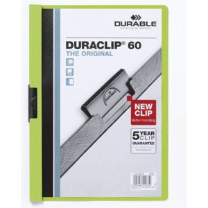 Durable DURACLIP 60 A4 Clip Folder Holds Up to 60 Sheets of A4 Paper Strong Metal Sprung Clip Pack of 25 Green Colour Folders for Organising Documents Durable DURACLIP 60 A4 Clip Folder Holds Up to 60 Sheets of A4 Paper Strong Metal Sprung Clip Pack of 25 Green Colour Folders for Organising Documents