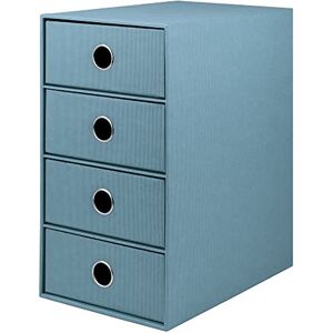 Rössler Papier 1524452154 S.O.H.O. 4-ladebak voor DIN A5, met grijpgat, denim, 250 x 175 x 320 mm, 1 stuk Rössler Papier 1524452154 S.O.H.O. 4-ladebak voor DIN A5, met grijpgat, denim, 250 x 175 x 320 mm, 1 stuk