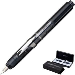 Platinum Curidas PKN7000-7F Fountain Pen/F Fine/Retractable/Graphite Smoke Grey/Handmade/with Gift Box/Fountain Pack of 1 Platinum Curidas PKN7000-7F Fountain Pen/F Fine/Retractable/Graphite Smoke Grey/Handmade/with Gift Box/Fountain Pack of 1