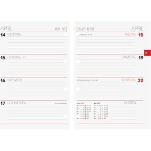 BRUNNEN Weekly Replacement Calendar Model 731 (2025), 2 Pages = 1 Week, A6, 176 Pages BRUNNEN Weekly Replacement Calendar Model 731 (2025), 2 Pages = 1 Week, A6, 176 Pages