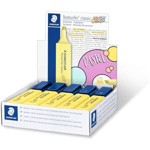 STAEDTLER 364 C-100 Textsurfer Classic Highlighter Pastel Bright Yellow (Box of 10) STAEDTLER 364 C-100 Textsurfer Classic Highlighter Pastel Bright Yellow (Box of 10)