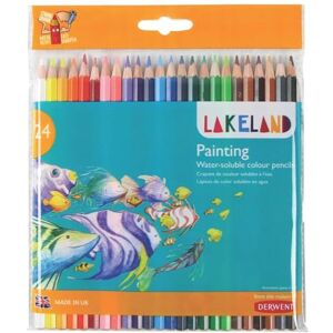 Derwent Lakeland Watercolour Painting Pencils, Set of 24, School or Home Use, 33255 Derwent Lakeland Watercolour Painting Pencils, Set of 24, School or Home Use, 33255