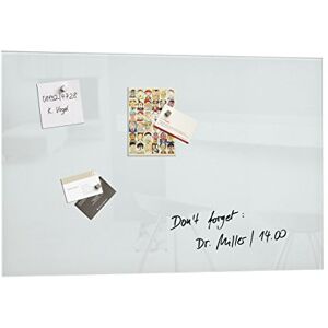 Sigel GL121 Premium Glass magnetic Board, glossy surface, 60 x 40 cm, easy mounting, super White Artverum Sigel GL121 Premium Glass magnetic Board, glossy surface, 60 x 40 cm, easy mounting, super White Artverum