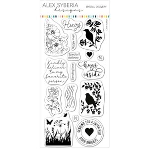 Alex Syberia Designs White Special Delivery Stamp Set - Stamp Set Alex Syberia Designs White Special Delivery Stamp Set - Stamp Set