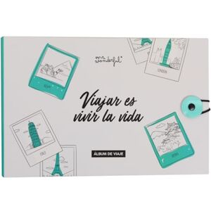 Mr. Wonderful Travel photo album Traveling is living life Travel photo album With 64 pages Includes 8 sheets of stickers Mr. Wonderful Travel photo album Traveling is living life Travel photo album With 64 pages Includes 8 sheets of stickers