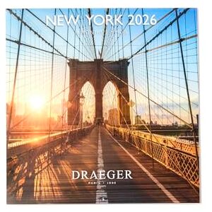 DRAEGER PARIS 1886 Large Wall Calendar 28x29cm 2026 NYC Theme 12 months FSC paper Detachable illustrations DRAEGER PARIS 1886 Large Wall Calendar 28x29cm 2026 NYC Theme 12 months FSC paper Detachable illustrations