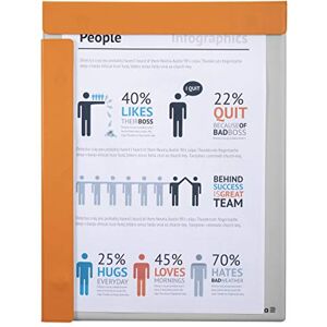 Exacompta Ref. 19394E 1 Plastic rimmed magnetic clipboard for A4 Orange Exacompta Ref. 19394E 1 Plastic rimmed magnetic clipboard for A4 Orange