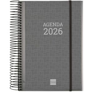 Finocam Spiral Agenda 2026 1 Day Page January December (12 months) 2026 Yearly Planner with Elastic Band Customizable Spiral Hardcover - Catalan Finocam Spiral Agenda 2026 1 Day Page January December (12 months) 2026 Yearly Planner with Elastic Band Customizable Spiral Hardcover - Catalan