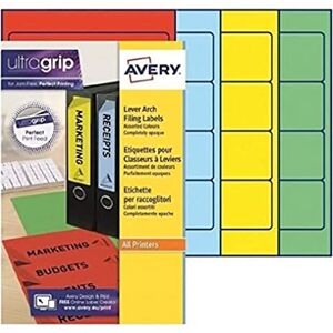 Avery 80 Folder Spine Labels 192 x 61 mm Assorted Avery 80 Folder Spine Labels 192 x 61 mm Assorted