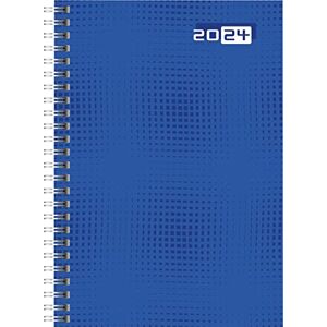 rido/idé Weekly calendar model futura 2 2024, Desk Planner, 2 pages = 1 week, sheet size 14.8 x 20.8 cm, blue rido/idé Weekly calendar model futura 2 2024, Desk Planner, 2 pages = 1 week, sheet size 14.8 x 20.8 cm, blue