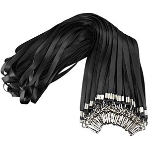 Korty Black Bulk Lanyards 50 Packs Lanyards for ID Badges,Lanyards with Swivel Hook Clips for Name Tag Lanyard ID Holder Korty Black Bulk Lanyards 50 Packs Lanyards for ID Badges,Lanyards with Swivel Hook Clips for Name Tag Lanyard ID Holder