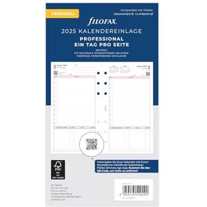 Filofax Personal Professional 1 Day on a Page (German) 2025 Filofax Personal Professional 1 Day on a Page (German) 2025