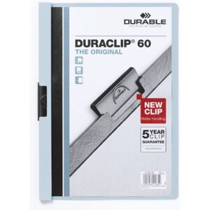 Durable DURACLIP 60 A4 Clip Folder Holds Up to 60 Sheets of A4 Paper Strong Metal Sprung Clip Pack of 25 Blue Colour Folders for Organising Documents Durable DURACLIP 60 A4 Clip Folder Holds Up to 60 Sheets of A4 Paper Strong Metal Sprung Clip Pack of 25 Blue Colour Folders for Organising Documents