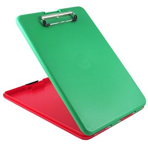 Läufer 55803 SlimMate Show2know Emergency Clipboard with Inner Compartment, Different Colours Front and Back, Extra Flat, Red Green, Plastic, for DIN A4 Läufer 55803 SlimMate Show2know Emergency Clipboard with Inner Compartment, Different Colours Front and Back, Extra Flat, Red Green, Plastic, for DIN A4