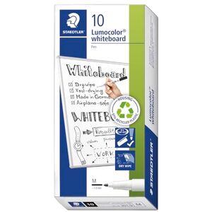STAEDTLER 301-9 Lumocolor Whiteboard Marker Pen, 1mm Line Width Black (Box of 10) STAEDTLER 301-9 Lumocolor Whiteboard Marker Pen, 1mm Line Width Black (Box of 10)