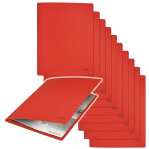 Leitz Recycle 39040025 A4 File Folder, Pack of 10, Holds 250 Sheets, Sturdy Metal Hangers for Storing Documents, 100% Recycled Cardboard, Environmentally Friendly, Recycle Series, Red Leitz Recycle 39040025 A4 File Folder, Pack of 10, Holds 250 Sheets, Sturdy Metal Hangers for Storing Documents, 100% Recycled Cardboard, Environmentally Friendly, Recycle Series, Red
