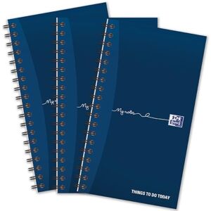 Oxford My Notes, To Do List Notebook, Wirebound, 230 Page, Navy Blue, White (3 pack) Oxford My Notes, To Do List Notebook, Wirebound, 230 Page, Navy Blue, White (3 pack)