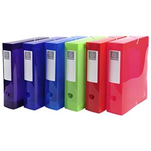 Exacompta Ref 59680E Iderama Collection PP Elasticated Filing Box 250 x 330mm in Size, Suitable for A4 Documents, 80mm Spine Assorted Colours (Pack of 8) Exacompta Ref 59680E Iderama Collection PP Elasticated Filing Box 250 x 330mm in Size, Suitable for A4 Documents, 80mm Spine Assorted Colours (Pack of 8)