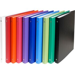 Exacompta Ref 51150E PP Ring Binder 320 x 260mm in Size, Suitable for Storing A4 Documents, 4 x 15mm Rings, 20mm Spine Assorted Colours (Pack of 20) Exacompta Ref 51150E PP Ring Binder 320 x 260mm in Size, Suitable for Storing A4 Documents, 4 x 15mm Rings, 20mm Spine Assorted Colours (Pack of 20)