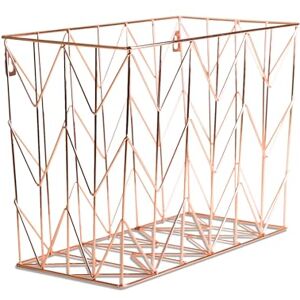 U Brands 854U02-06 Wire Hanging File Basket, Multi-Colour, 30.48 x 24.13 x 17.14 cm U Brands 854U02-06 Wire Hanging File Basket, Multi-Colour, 30.48 x 24.13 x 17.14 cm